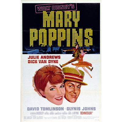 『メリー・ポピンズ』アメリカ初公開時の劇場ポスターをダウンロードしよう！